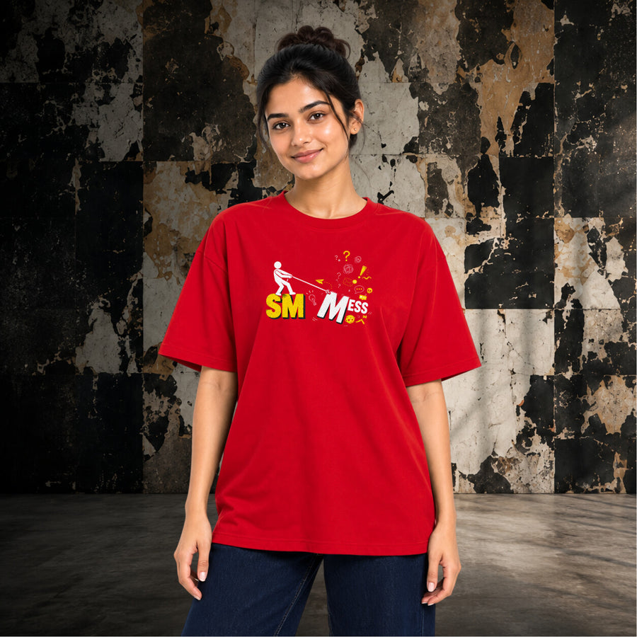 Social Media to Social Mess | Oversized T-shirt