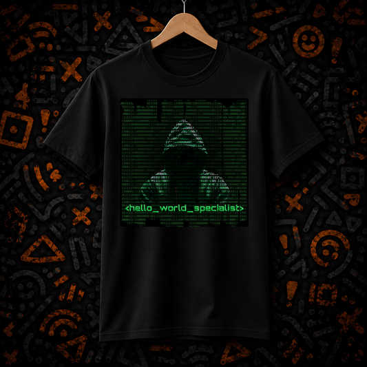 Overqualified for Hello World | Oversized T-shirt