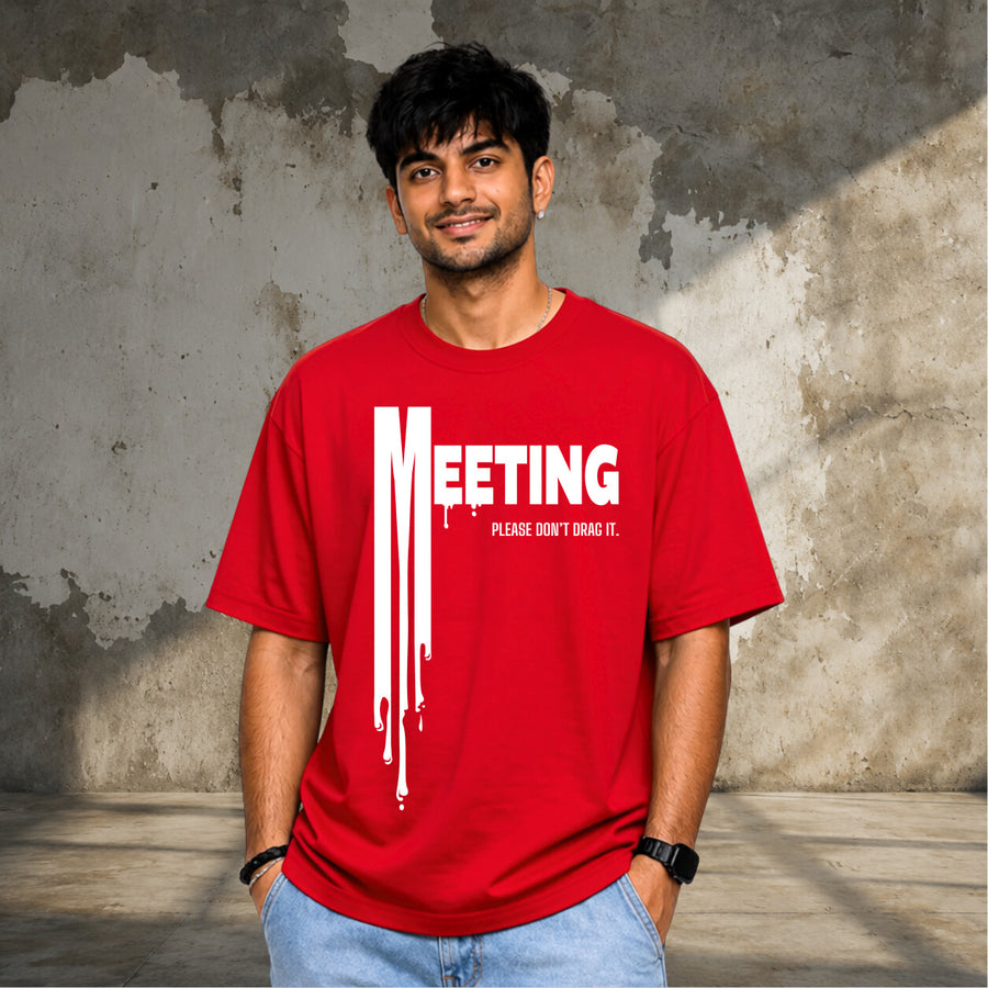 Short Meeting, Long Story | Oversized T-shirt