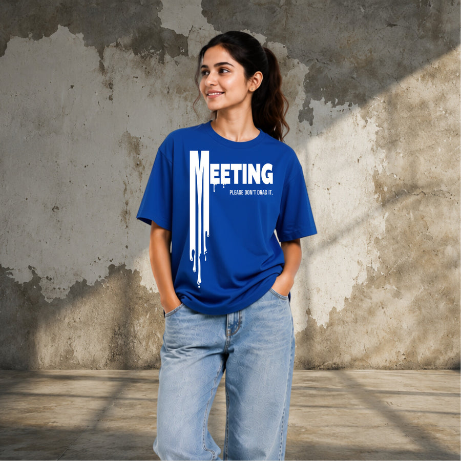 Short Meeting, Long Story | Oversized T-shirt