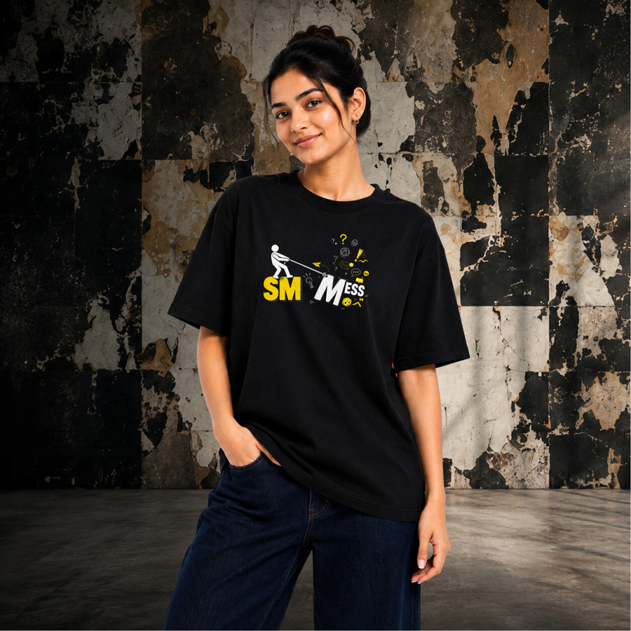 Social Media to Social Mess | Oversized T-shirt
