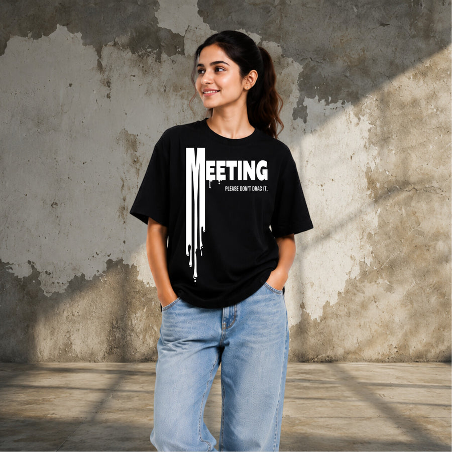 Short Meeting, Long Story | Oversized T-shirt