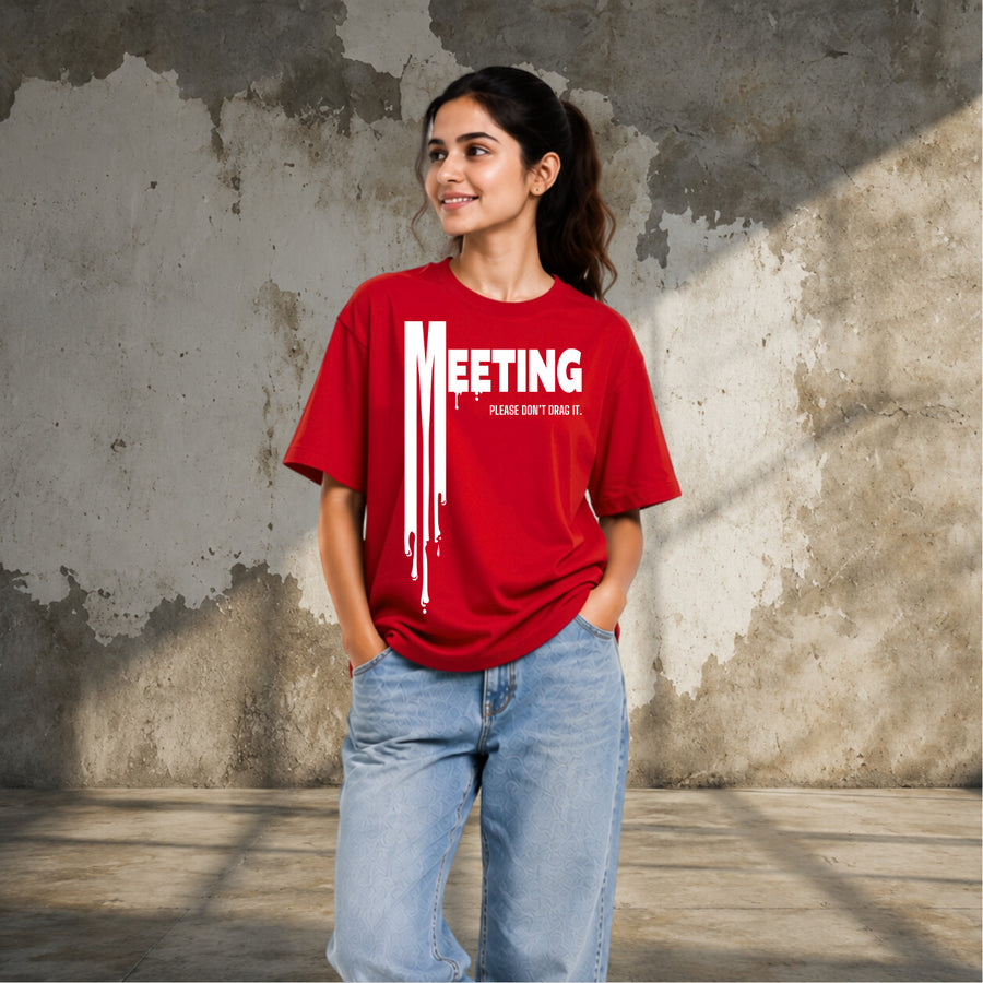 Short Meeting, Long Story | Oversized T-shirt