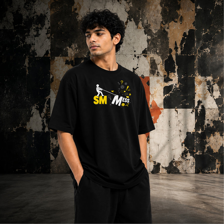 Social Media to Social Mess | Oversized T-shirt