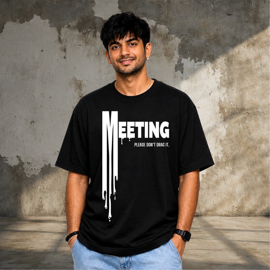 Short Meeting, Long Story | Oversized T-shirt